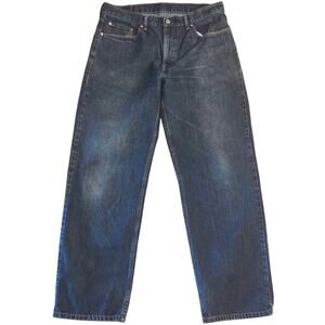 Classic Levi's 550 Relaxed Fit Jeans - Navy Blue W36 L32